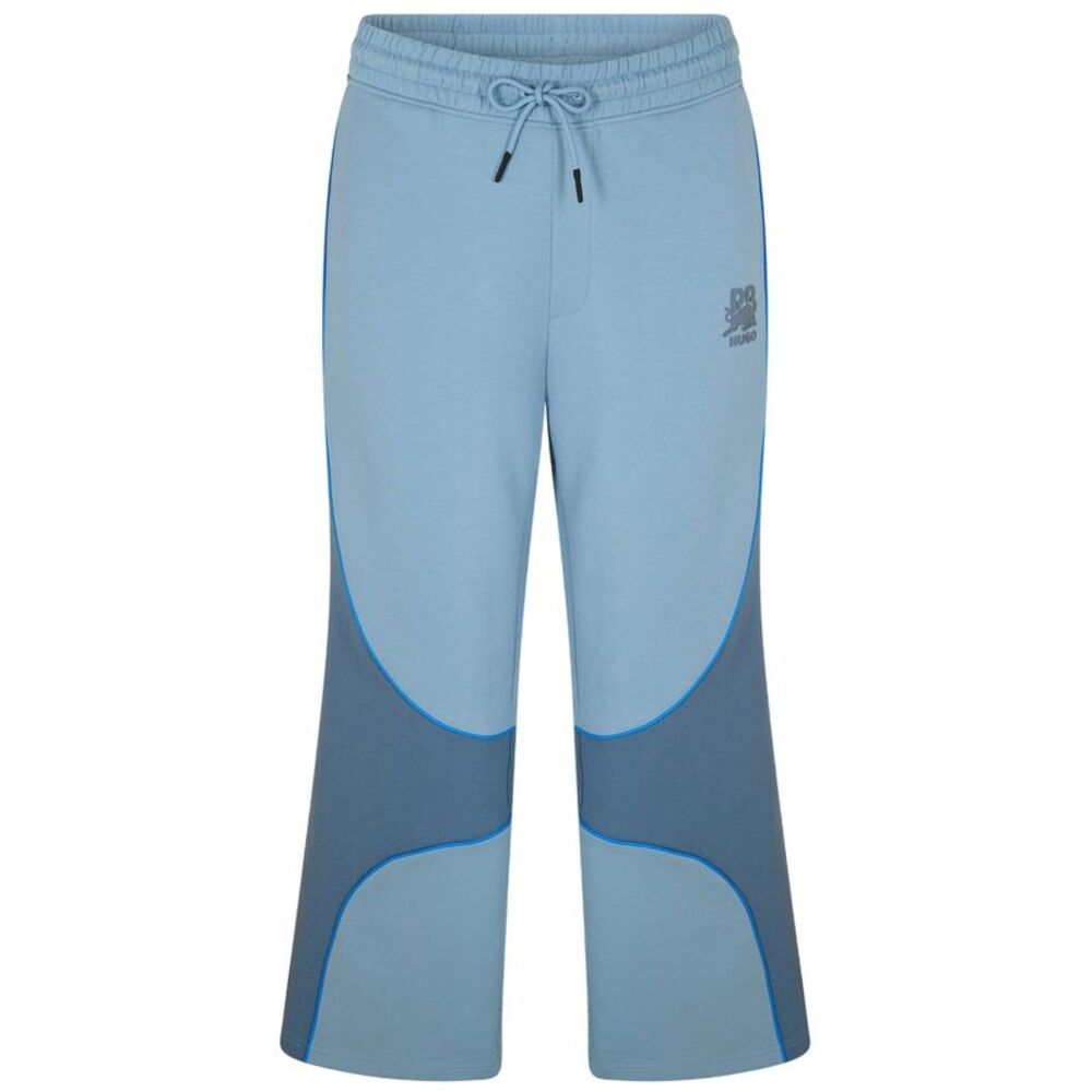 Hugo Mens Dinodie Woven Colour Block Joggers / Medium Blue